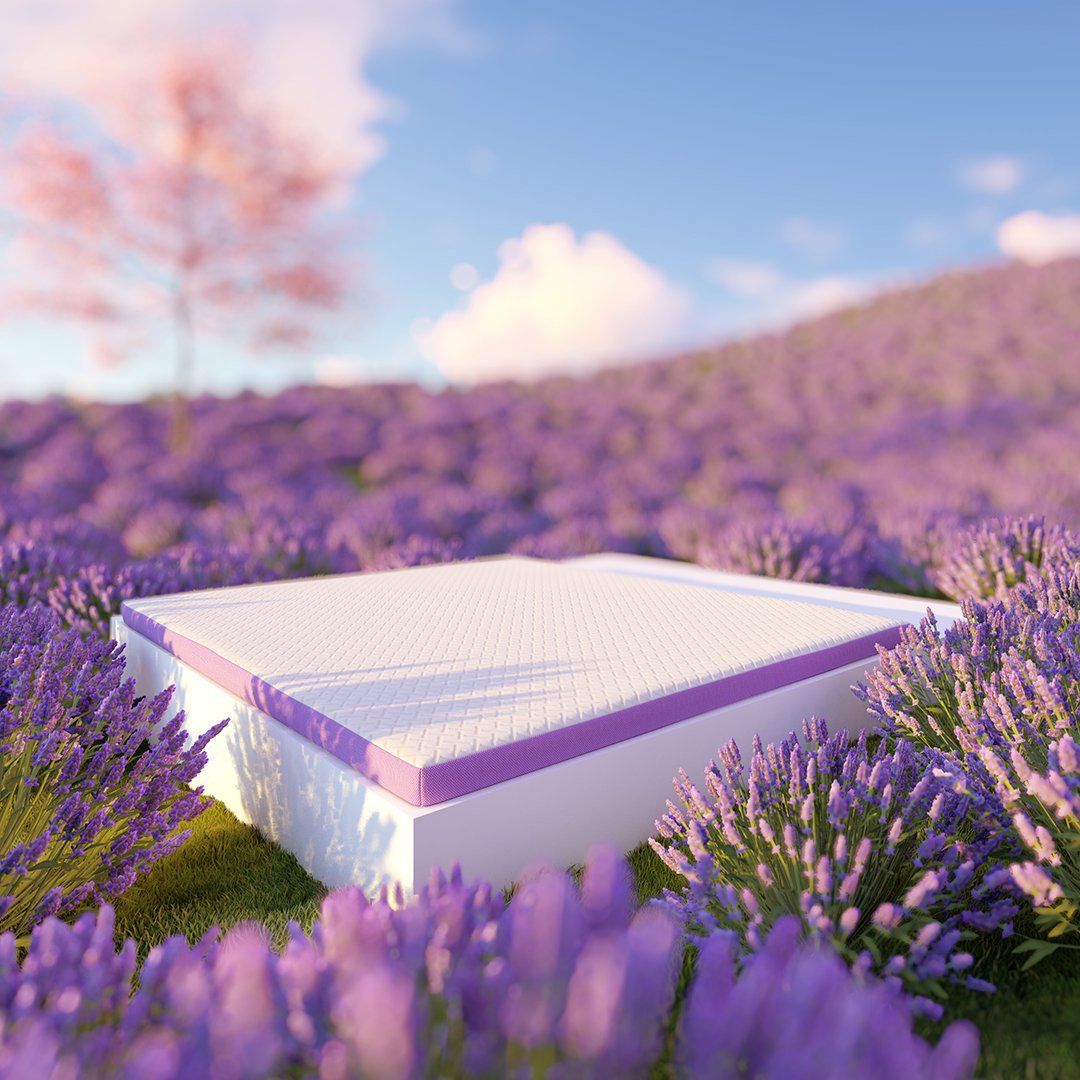 Violet 3in Gel Foam Mattress Topper Toppers Sleepenvie