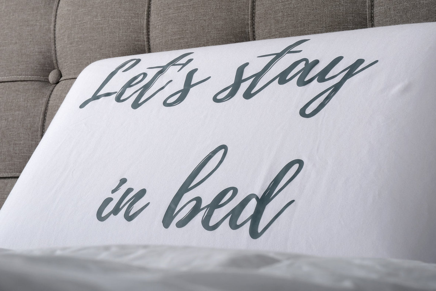 'Let's Stay In Bed' Pillowcase Pillowcase Sleepenvie