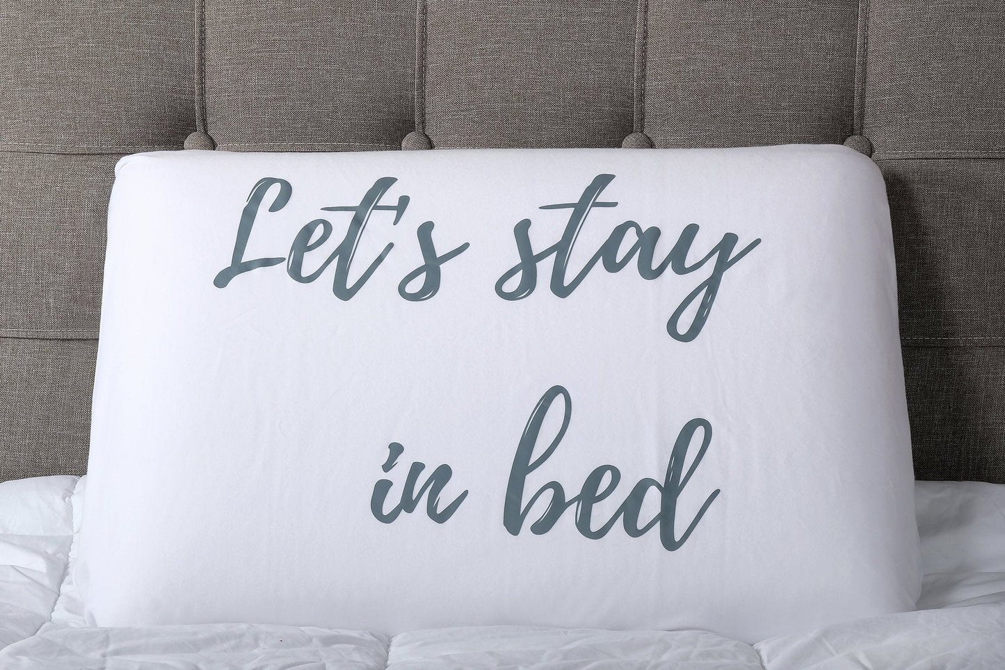'Let's Stay In Bed' Pillowcase Pillowcase Sleepenvie