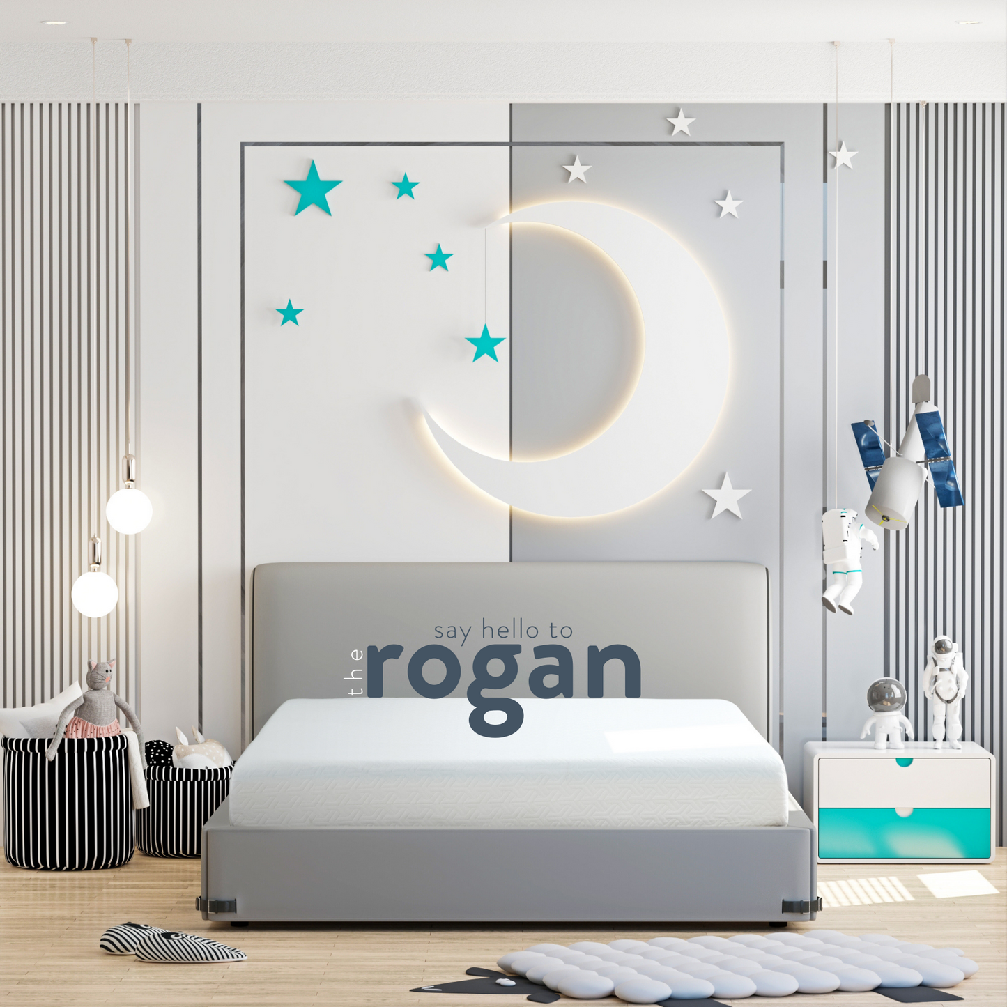 Rogan 8in Gel Memory Foam Mattress