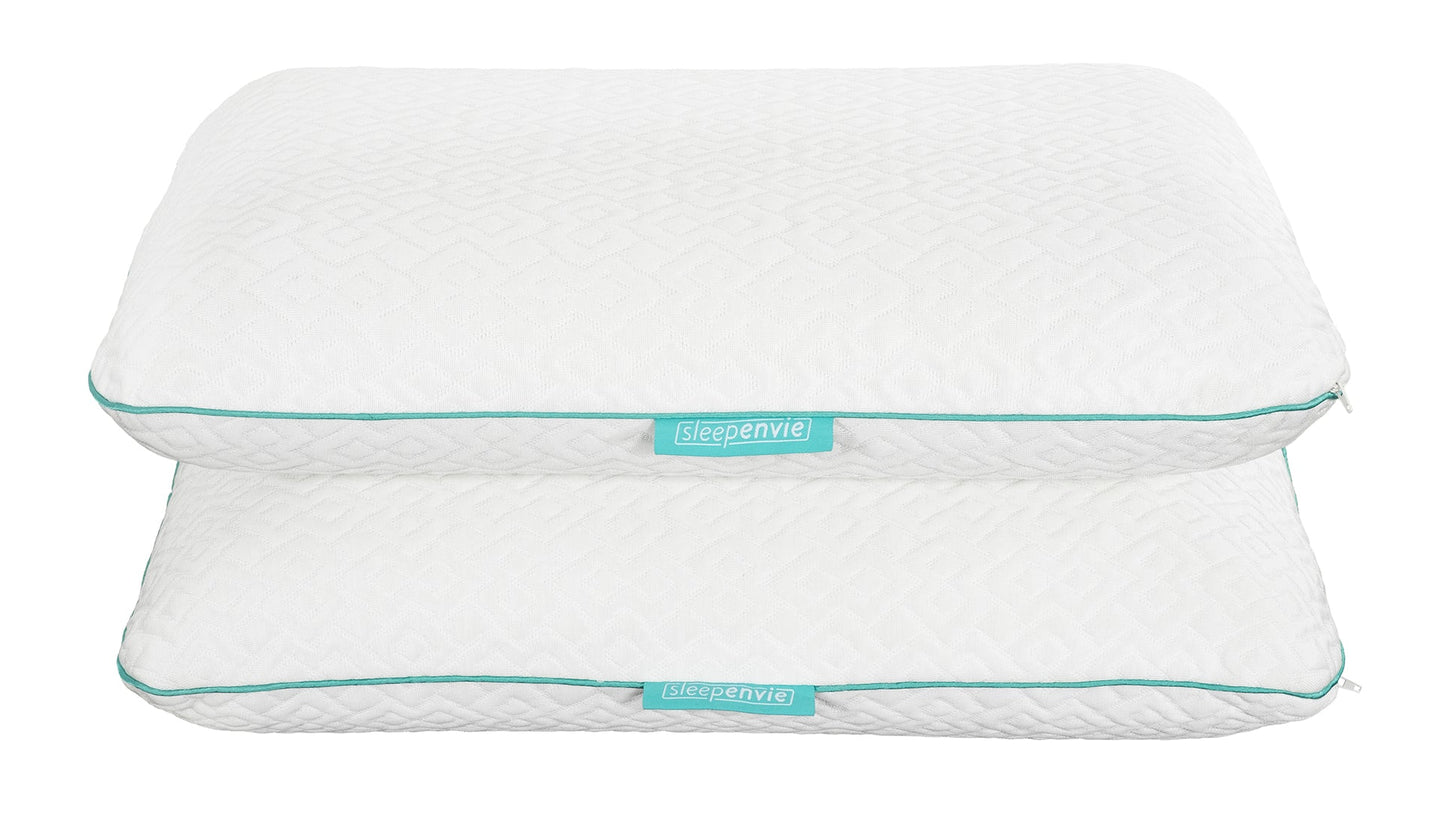 Skyler Cool Gel Memory Foam Pillow Pillows Sleepenvie 