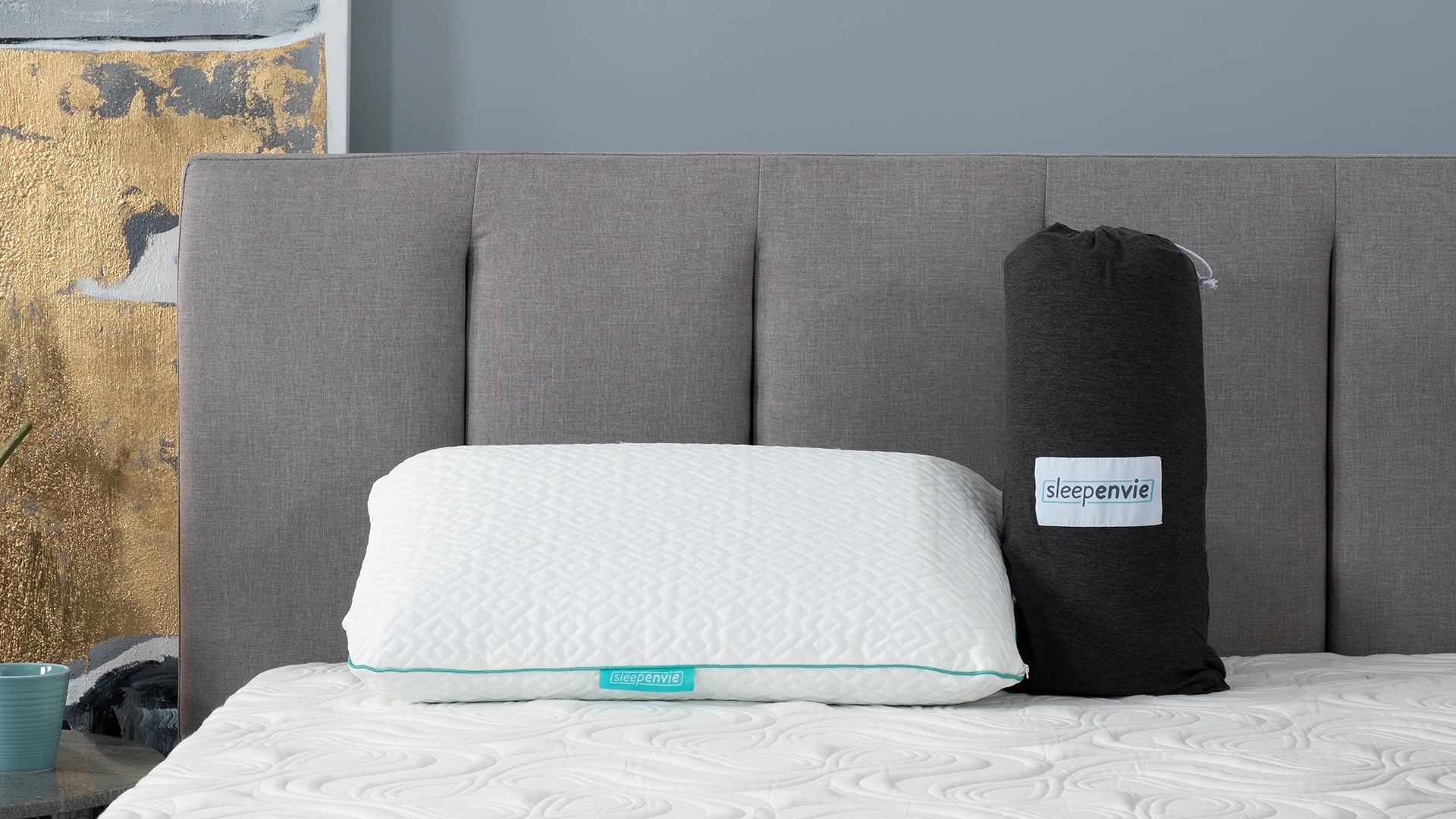Skyler Cool Gel Memory Foam Pillow Pillows Sleepenvie 