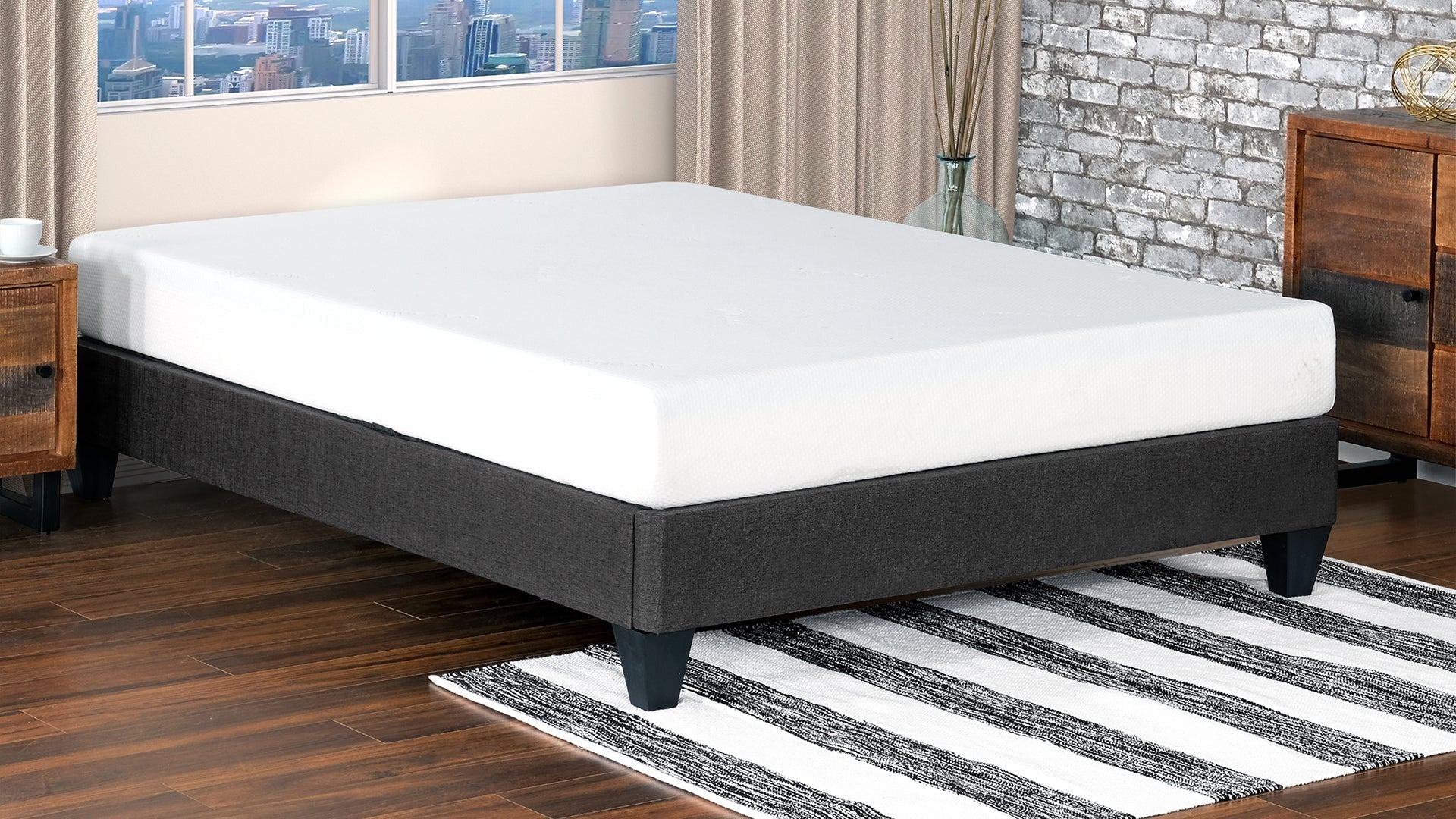 Brienne Low Profile Platform Bed Bed Frames Sleepenvie 